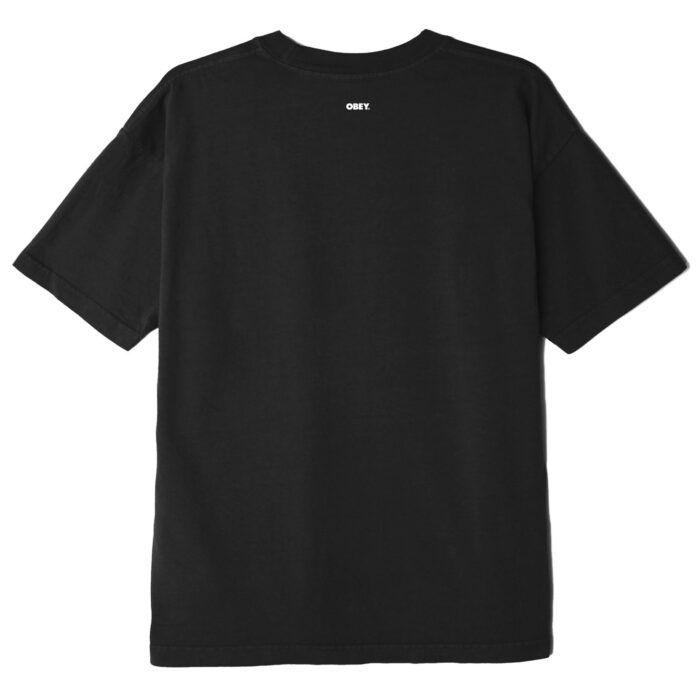 OBEY HERS HEAVYWEIGHT CLASSIC BOX T-SHIRT OFF BLACK - Image 2