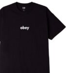OBEY LOWER CASE 2 CLASSIC T-SHIRT BLACK - Image 2