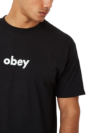 OBEY LOWER CASE 2 CLASSIC T-SHIRT BLACK - Image 3