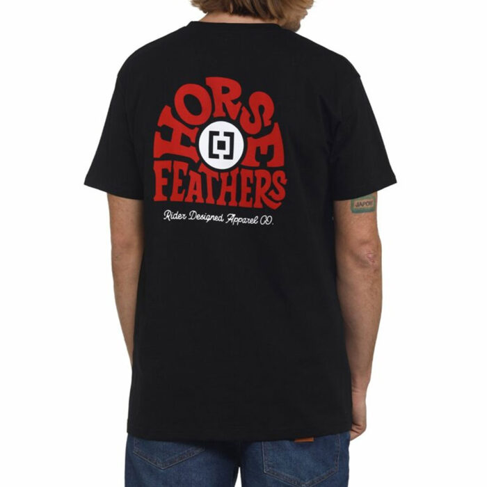 HORSEFEATHERS BUNCH T-SHIRT BLACK - Image 2