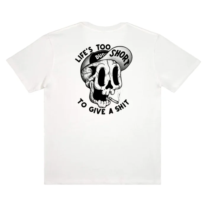 THE DUDES TOO SHORT SMOKES T-SHIRT OFF WHITE - Image 2