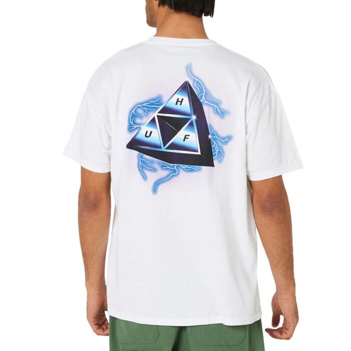 HUF STORM TRIPLE TRIANGLE T-SHIRT WHITE - Image 4