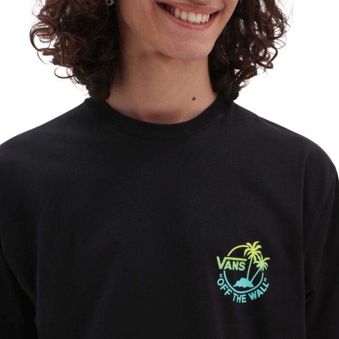 VANS CLASSIC MINI DUAL PALM T-SHIRT BLACK WATERFALL - Image 3