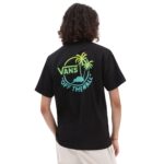 VANS CLASSIC MINI DUAL PALM T-SHIRT BLACK WATERFALL - Image 2