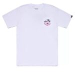 VANS CLASSIC MINI DUAL PALM T-SHIRT WHITE PINK GLO - Image 4