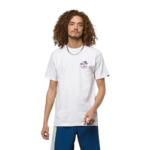 VANS CLASSIC MINI DUAL PALM T-SHIRT WHITE PINK GLO