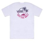 VANS CLASSIC MINI DUAL PALM T-SHIRT WHITE PINK GLO - Image 5