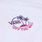 VANS CLASSIC MINI DUAL PALM T-SHIRT WHITE PINK GLO - Image 6