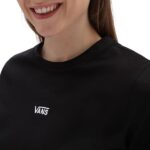 VANS FLYING V CROP CREW SPORT T-SHIRT BLACK - Image 4