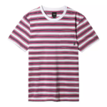 VANS KNOLLWOOD STRIPE T-SHIRT WHITE FUCHSIA PURPLE - Image 3