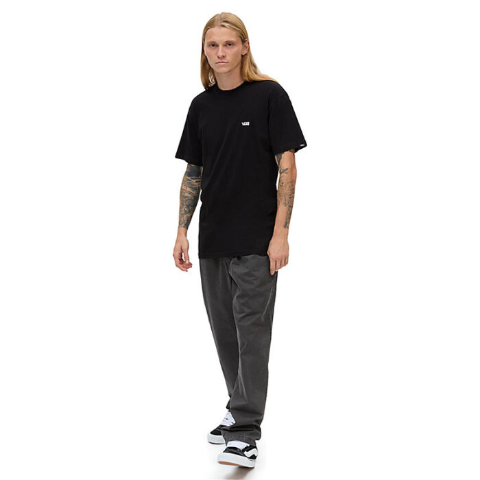 VANS LEFT CHEST LOGO T-SHIRT BLACK WHITE - Image 2