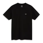 VANS LEFT CHEST LOGO T-SHIRT BLACK WHITE
