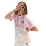 VANS MASC D MIND T SHIRT CRADLE PINK TIE DYE