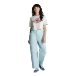 VANS PSYCHEDELIC EYE PRINT CROP T-SHIRT CLEARLY AQUA - Image 6