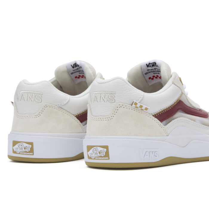 VANS WAYVEE SHOES LEATHER TAN WHITE - Image 4