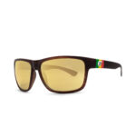 VOLCOM BALONEY SUNGLASSES MATTE EYE EYE GOLD MIRROR