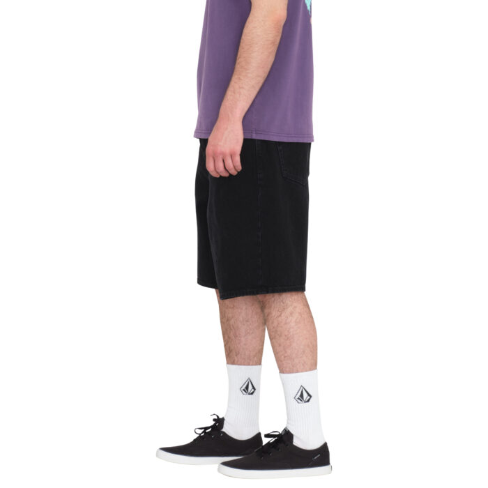 VOLCOM BILLOW DENIM SHORT BLACK - Image 3