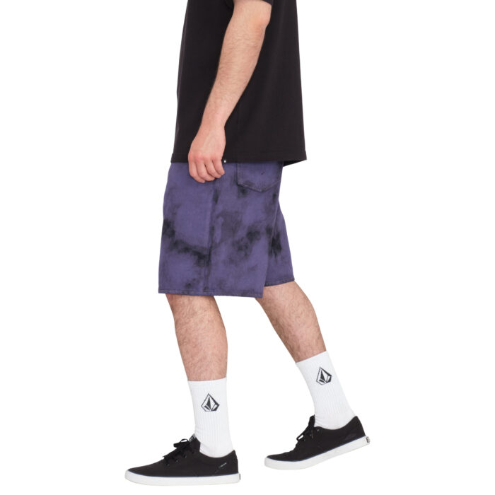 VOLCOM BILLOW DENIM SHORT DEEP PURPLE - Image 3