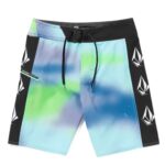 VOLCOM BOYS LIDO ICONIC MOD BOARDSHORT ELECTRIC GREEN