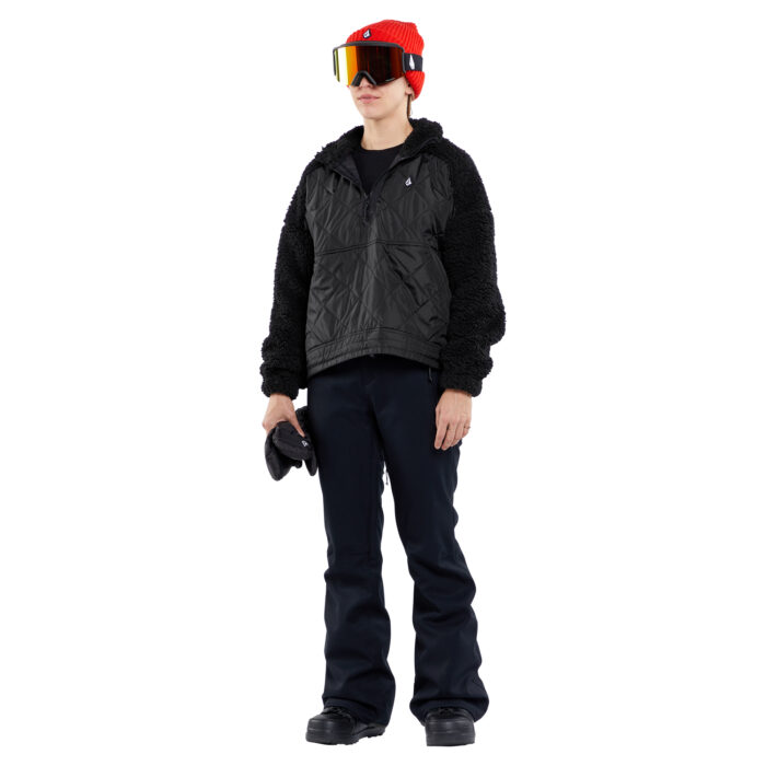 VOLCOM FERRON QUARTER ZIP WOMEN FLEECE BLACK - Image 4