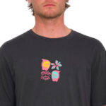 VOLCOM FLOWER BUDZ FARM TO YARN T-SHIRT STEALTH - Image 3