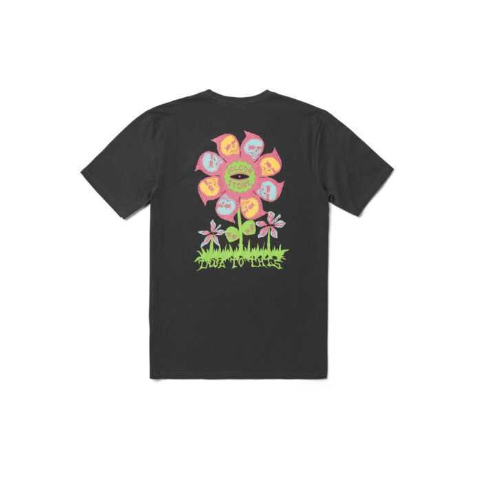 VOLCOM FLOWER BUDZ FARM TO YARN T-SHIRT STEALTH - Image 5