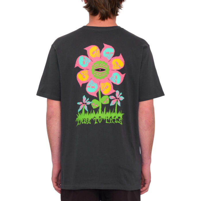 VOLCOM FLOWER BUDZ FARM TO YARN T-SHIRT STEALTH - Image 2