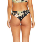 VOLCOM FOR THE TIDE CHEEKINI BIKINI BOTTOM BLACK COMBO - Image 3