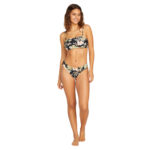 VOLCOM FOR THE TIDE CHEEKINI BIKINI BOTTOM BLACK COMBO - Image 4