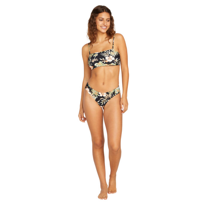 VOLCOM FOR THE TIDE CHEEKINI BIKINI BOTTOM BLACK COMBO - Image 4