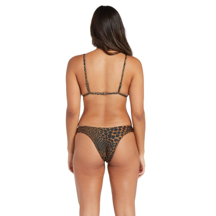 VOLCOM GONE WILD TRIANGLE BIKINI TOP ANIMAL PRINT - Image 2