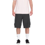 VOLCOM GRANDE BARRACKS 22 CARGO SHORT ASPHALT BLACK