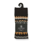 VOLCOM NOT FAIRISLE WOMEN SOCKS VINTAGE BLACK - Image 4