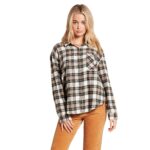 VOLCOM PLAID TO MEET U SHIRT MUSHROOM
