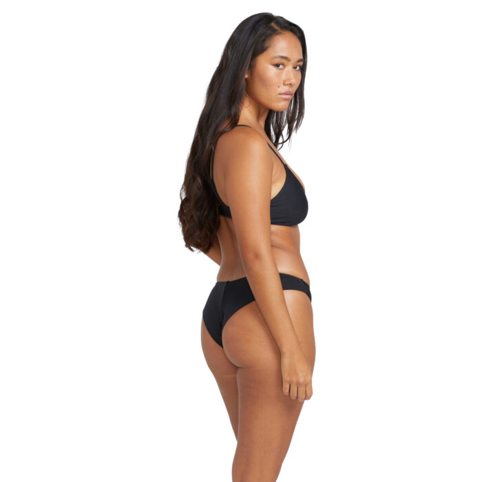 VOLCOM SIMPLY SEAMLESS CHEEKINI BIKINI BOTTOM BLACK - Image 6