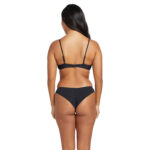 VOLCOM SIMPLY SEAMLESS CHEEKINI BIKINI BOTTOM BLACK - Image 5