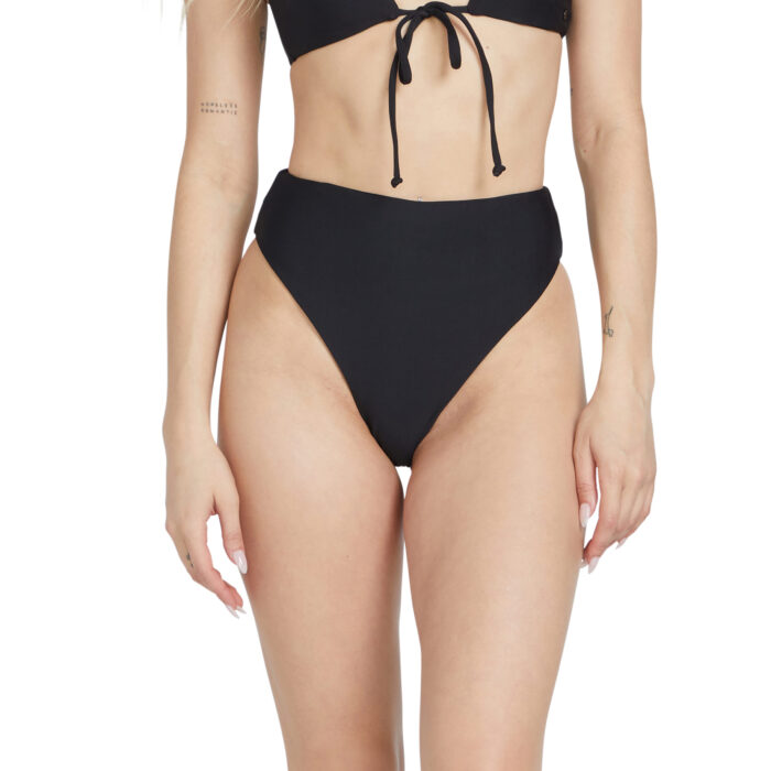 VOLCOM SIMPLY SEAMLESS HIGH WAIST BIKINI BOTTOM BLACK - Image 2