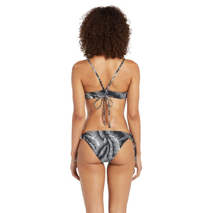 VOLCOM STAY OR LEAF SCOOP BIKINI TOP BLACK - Image 2
