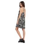 VOLCOM STAY PALM DRESS BLACK WHITE - Image 3