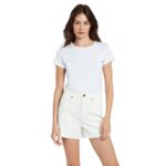 VOLCOM STONE STEP HIGH RISE SHORT STAR WHITE