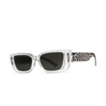 VOLCOM STRANGE LAND SUNGLASSES GLOSS ASPHALT BEACH GRAY