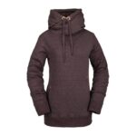 VOLCOM TOWER PULLOVER FLEECE BLACK RED