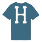 HUF ESSENTIALS CLASSIC H T-SHIRT COLONIAL BLUE - Image 2