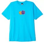 OBEY BUBBLE T-SHIRT AI AQUA