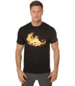 EMERICA TRIANGLE BLAZE T-SHIRT BLACK - Image 2