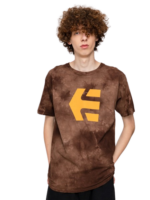 ETNIES ICON WASH T-SHIRT BLACK ORANGE - Image 3