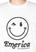 EMERICA HAPPY FACE T-SHIRT WHITE - Image 3