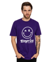 EMERICA HAPPY FACE T-SHIRT PURPLE - Image 2