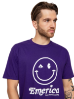 EMERICA HAPPY FACE T-SHIRT PURPLE - Image 5