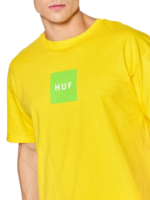 HUF ESSENTIALS BOX LOGO T-SHIRT LEMON YELLOW - Image 5